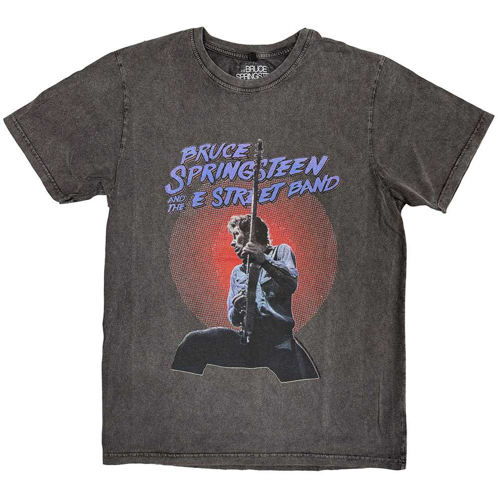 Bruce Springsteen - Live Photo Heren Tshirt - Grijs